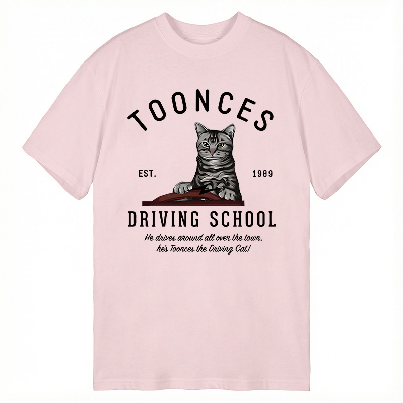Modecanvas Toonces Driving School DTG Printing Classic T-Shirt-modecanvas