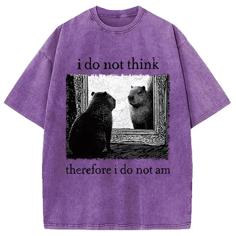 Modecanvas Capybara Paradox Washed T-Shirt