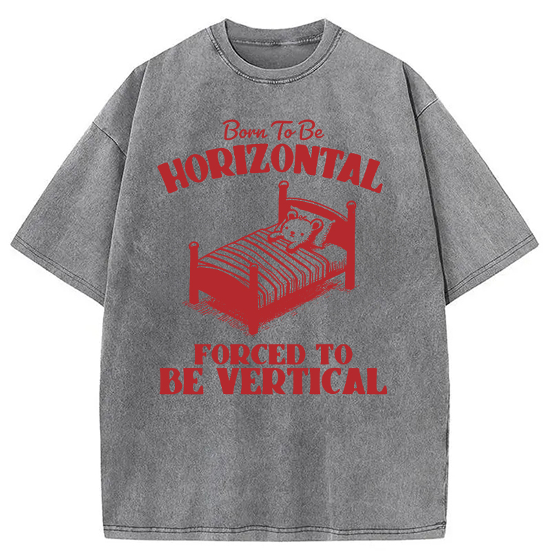 Modecanvas Mental Health Retro Meme DTG Printing Washed T-Shirt