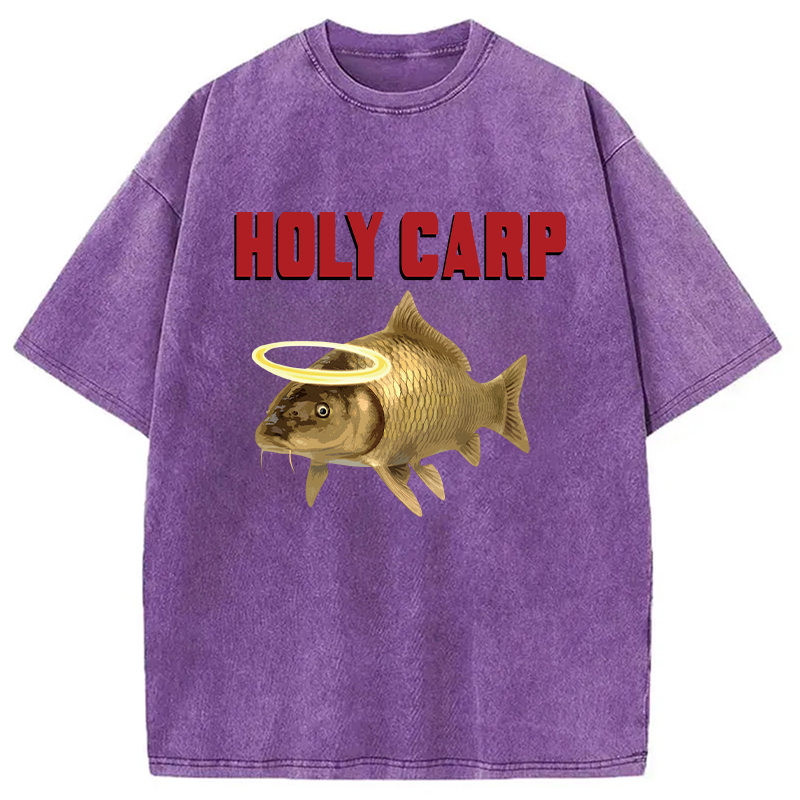 Modecanvas Holy Carp DTG Printing Washed T-Shirt