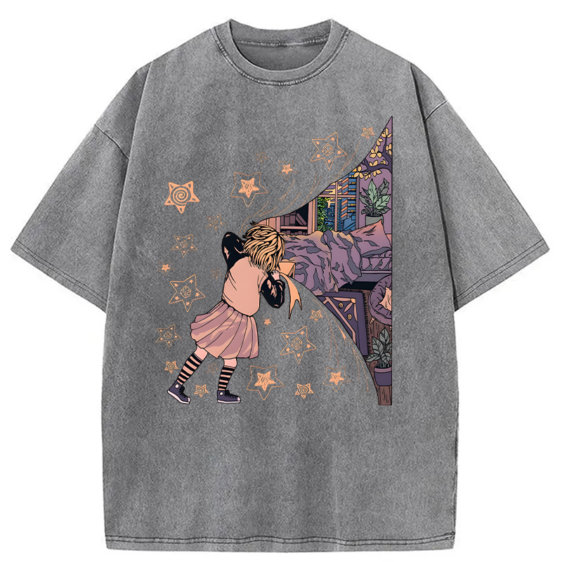 Modecanvas Unveiling Serenity DTG Printing Washed T-Shirt