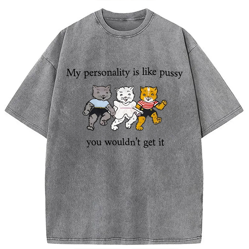 Modecanvas My Personality DTG Printing Washed T-Shirt