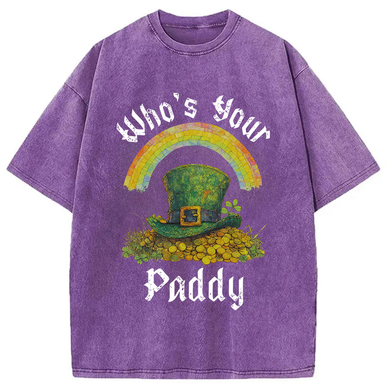 Modecanvas Funny St Patricks Day DTG Printing Washed T-Shirt-modecanvas