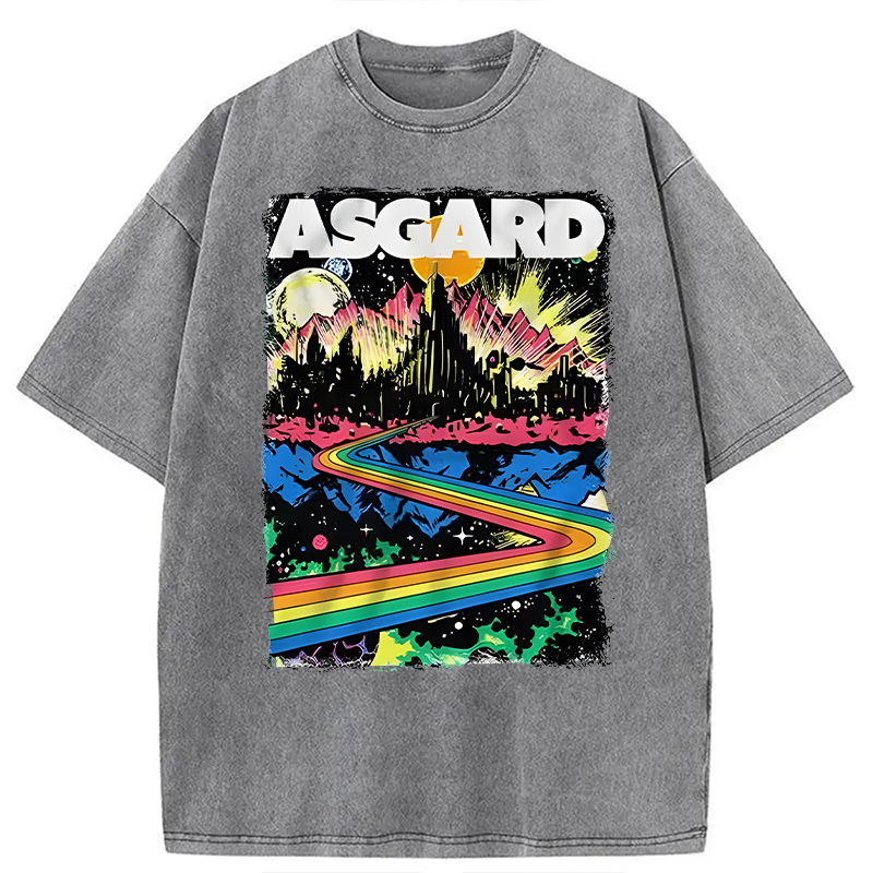 Modecanvas Home of the Gods DTG Printing Washed T-Shirt