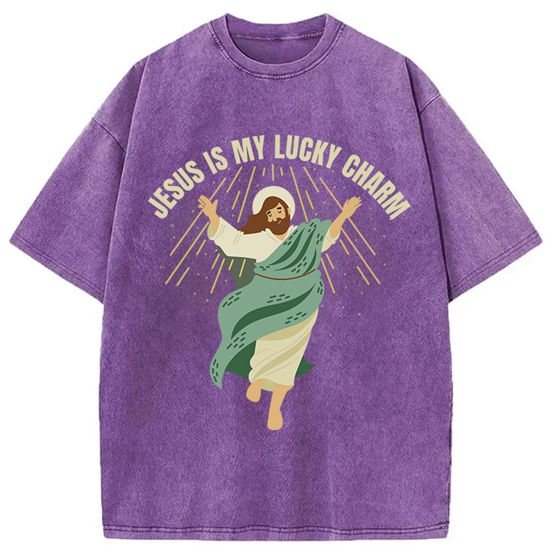 Modecanvas Christian St. Patricks Day DTG Printing Washed T-Shirt