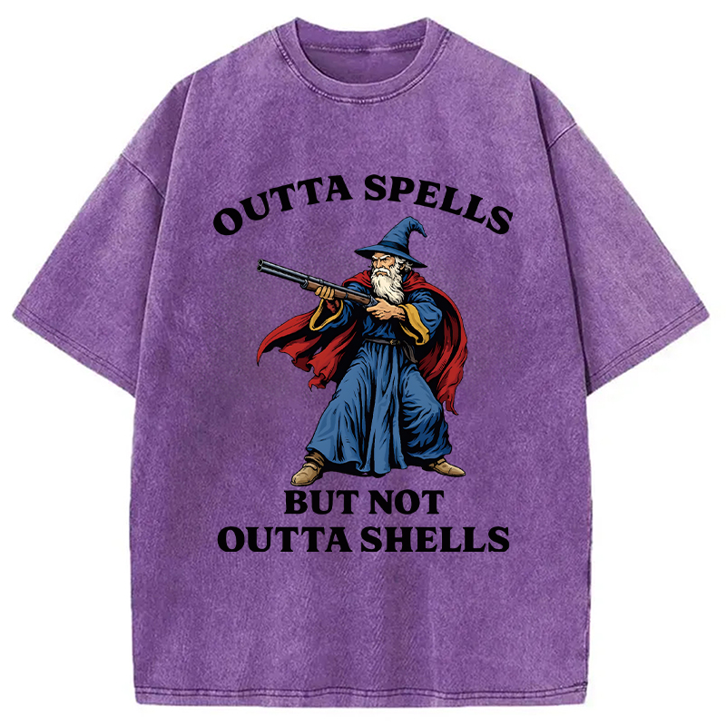 Modecanvas Wizard Joke Meme DTG Printing Washed T-Shirt