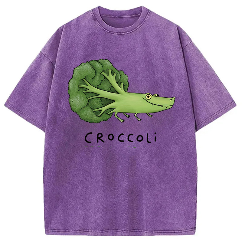 Modecanvas Croccoli DTG Printing Washed T-Shirt
