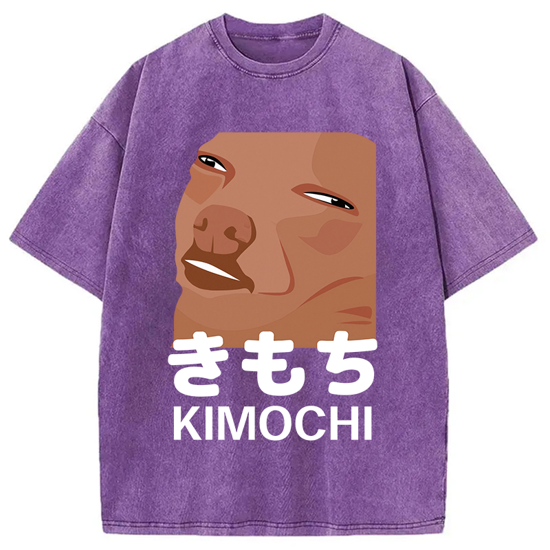 Modecanvas Kimochi Japanese Meme Washed T-Shirt