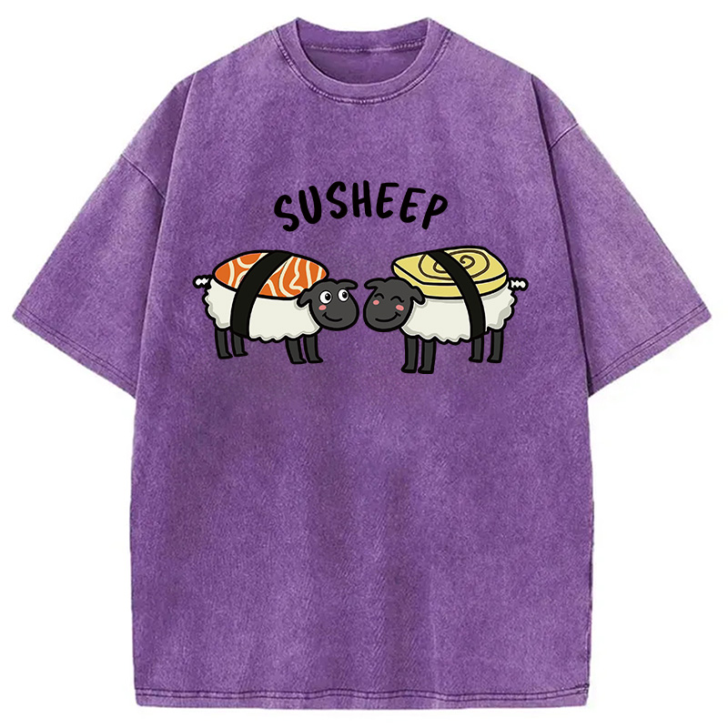 Modecanvas Susheep DTG Printing Washed T-Shirt
