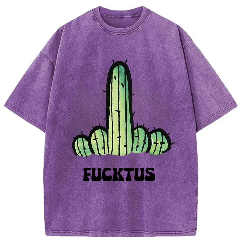 Modecanvas Fucktus DTG Printing Washed T-Shirt