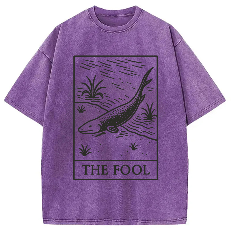 Modecanvas The Fool Washed T-Shirt-modecanvas