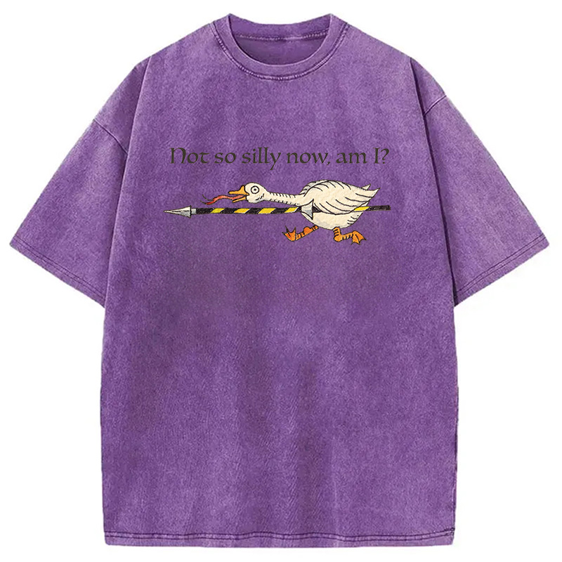 Modecanvas Not So Silly Now Am I? DTG Printing Washed T-Shirt