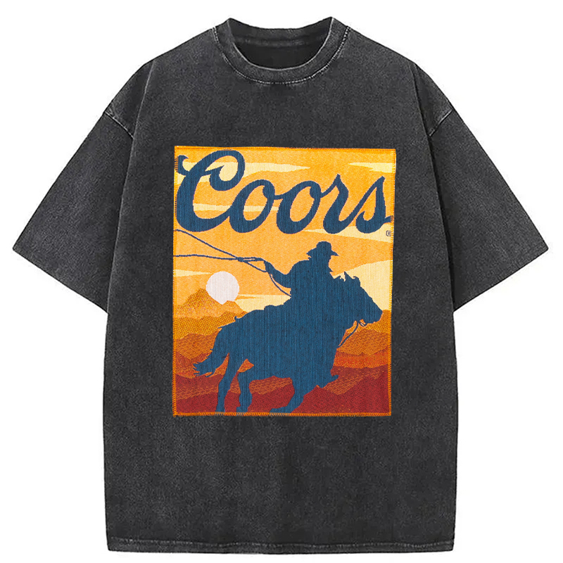 Modecanvas Coors DTG Printing Washed T-Shirt