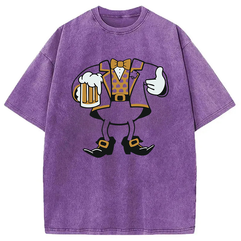Modecanvas Leprechaun Look-A-Like DTG Printing Washed T-Shirt