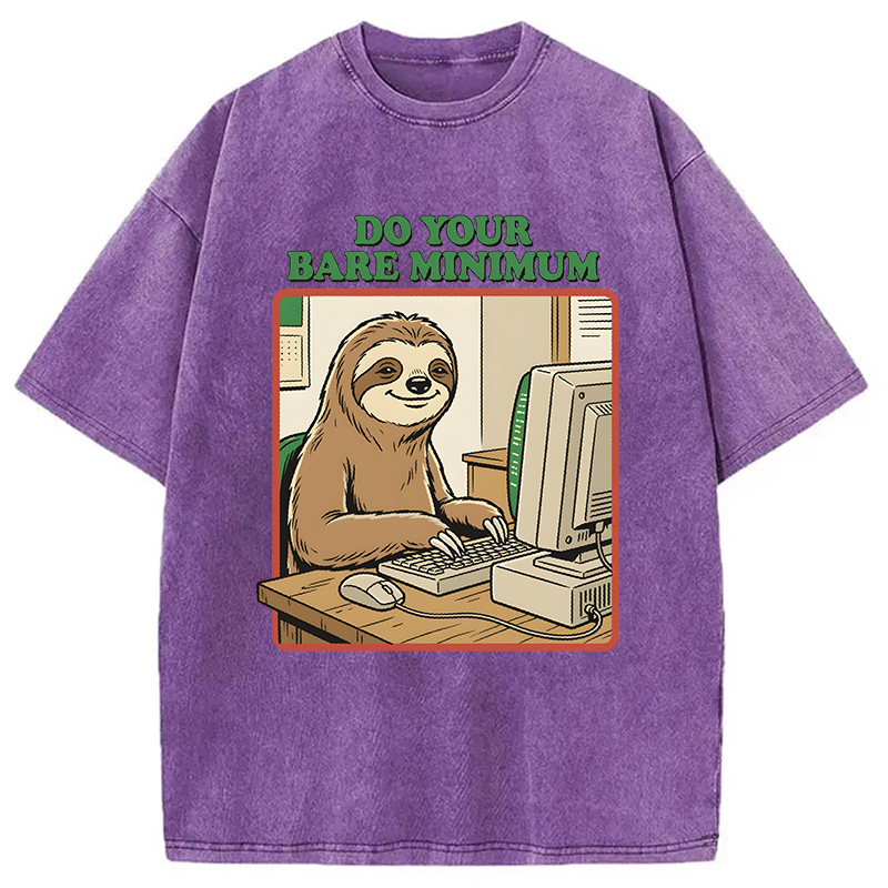 Modecanvas Do Your Bare Minimum DTG Printing Washed T-Shirt