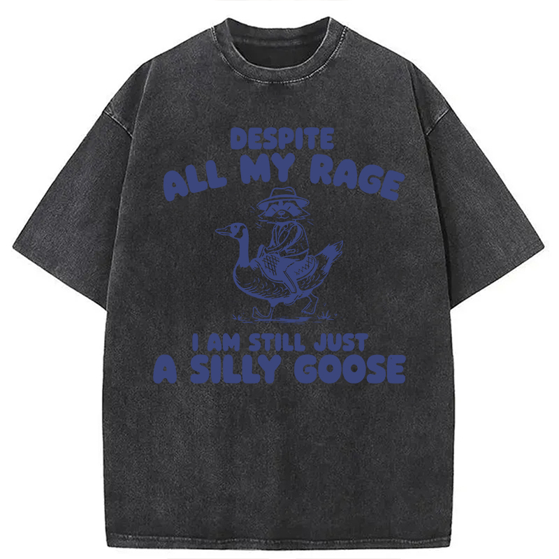 Modecanvas A Silly Goose DTG Printing Washed T-Shirt