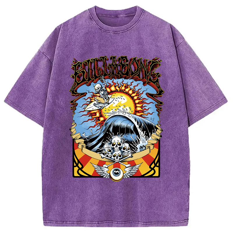 Modecanvas Big Labone Bone DTG Printing Washed T-Shirt