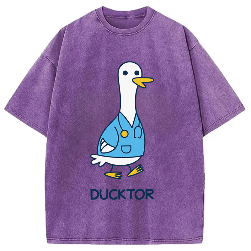 Modecanvas Ducktor DTG Printing Washed T-Shirt
