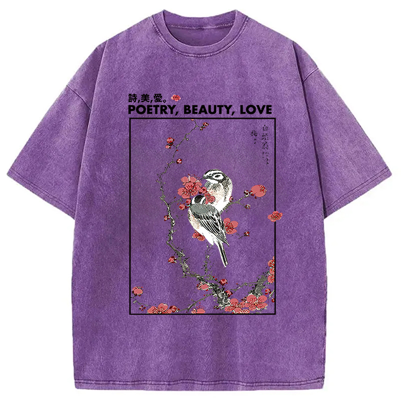 Modecanvas Japanese Ink Painting Washed T-Shirt
