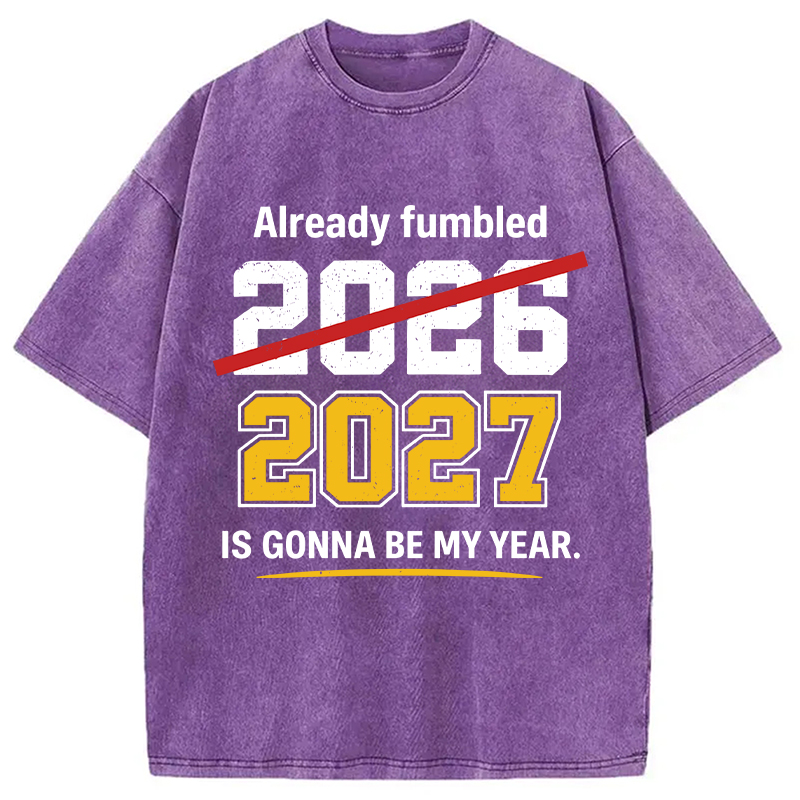 Modecanvas Already Fumbled 2026 DTG Printing Washed T-Shirt
