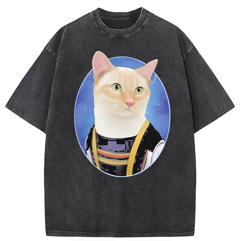 Modecanvas Doctor Mew DTG Printing Washed T-Shirt