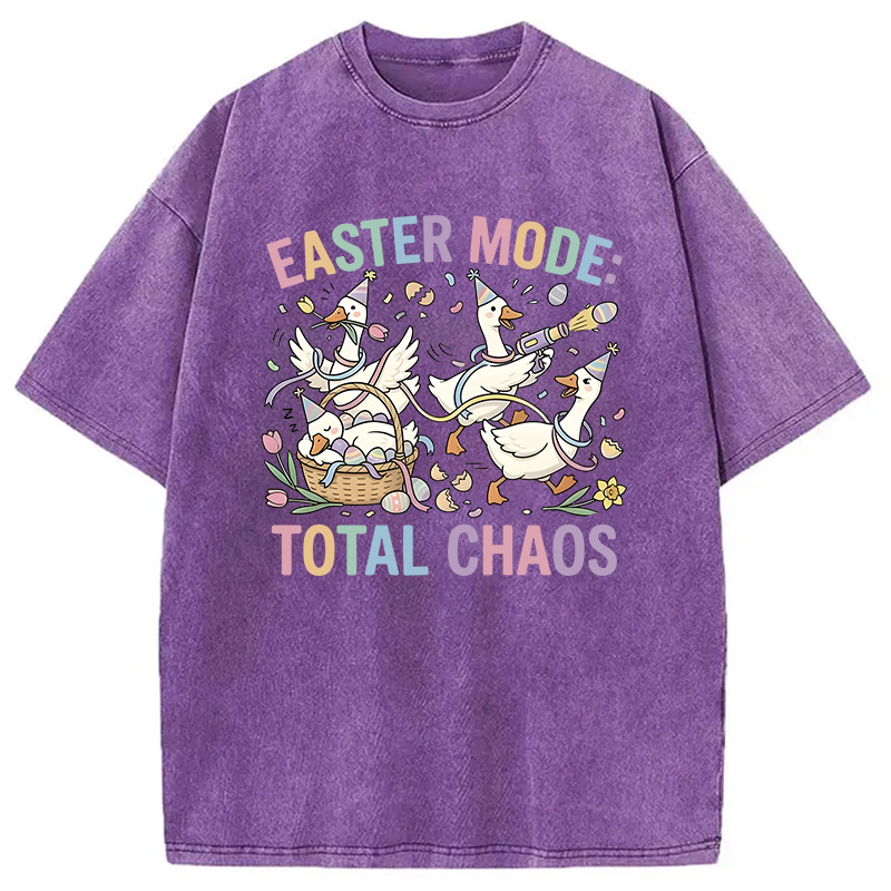 Modecanvas Easter Goose DTG Printing Washed T-Shirt