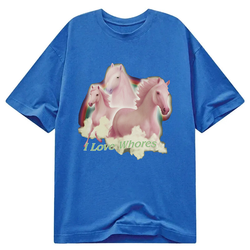 Modecanvas I Love Whores DTG Printing Classic T-Shirt-modecanvas