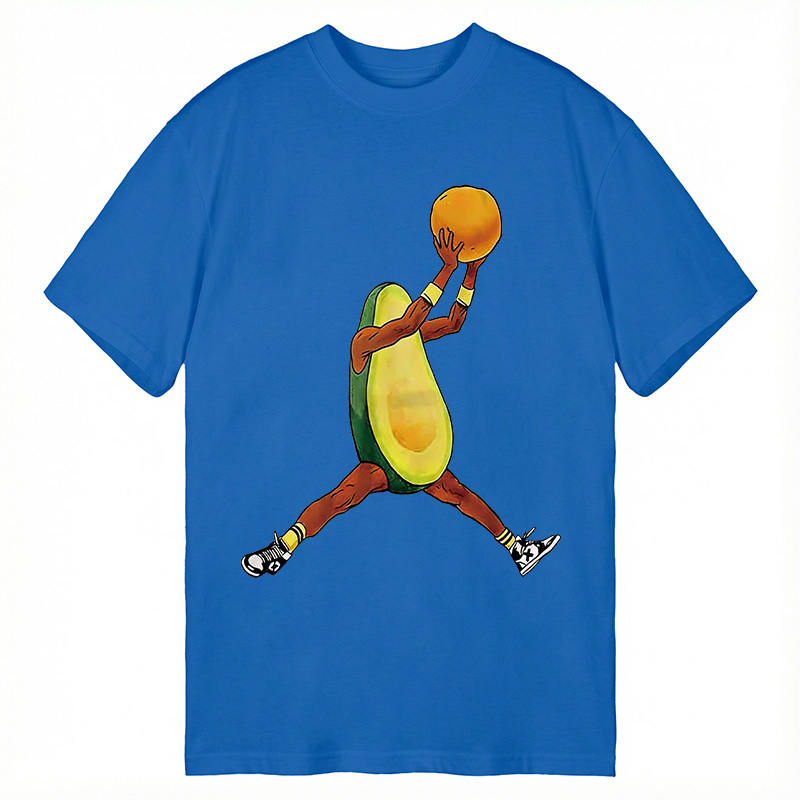 Modecanvas Avocado Basketball DTG Printing Classic T-Shirt-modecanvas