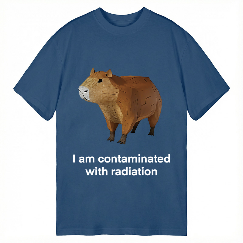 Modecanvas Contaminated Capybara DTG Printing Classic T-Shirt-modecanvas
