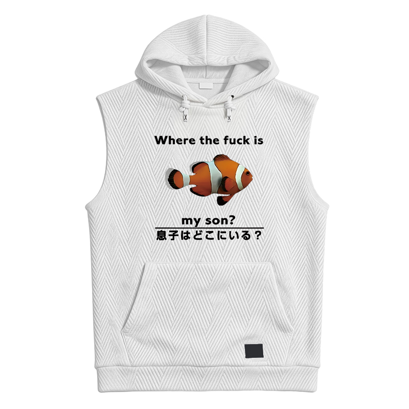 Modecanvas Fish Looking For Son Hooded Tank