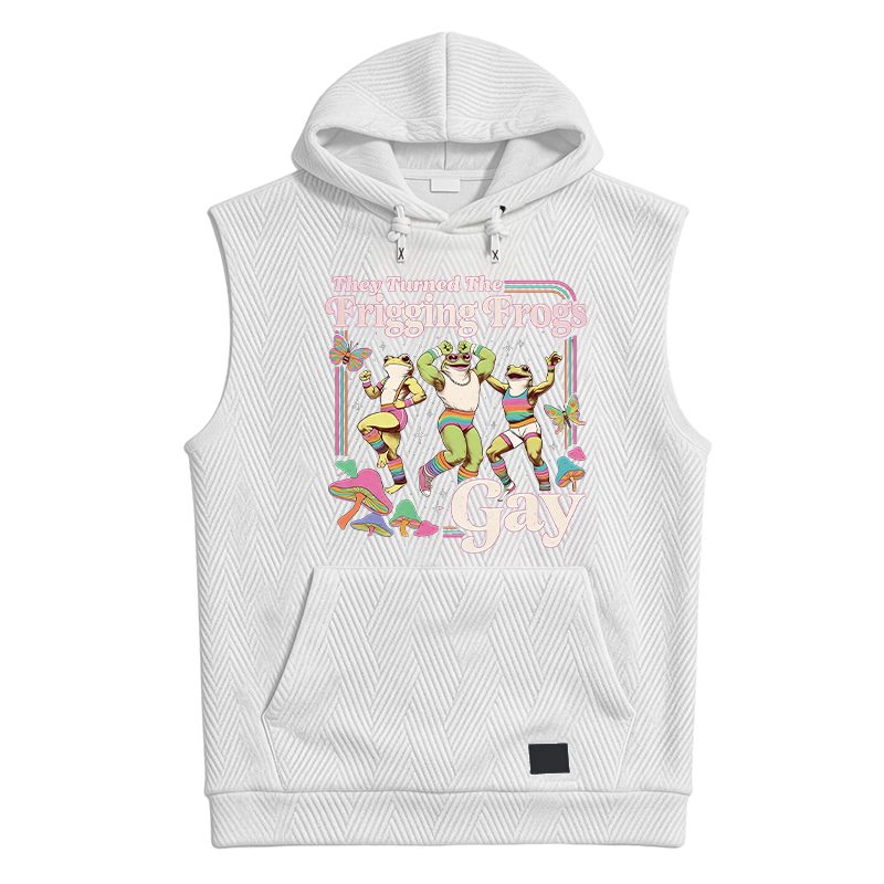 Modecanvas They Turned the Frigging Meme Hooded Tank