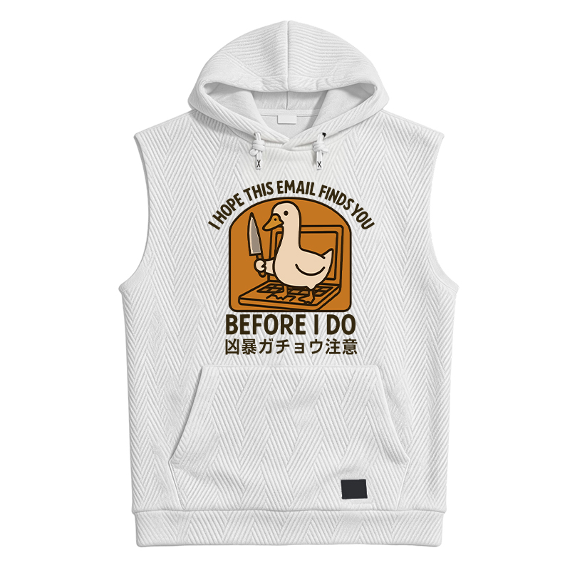 Modecanvas Goose With A Knife Hooded Tank
