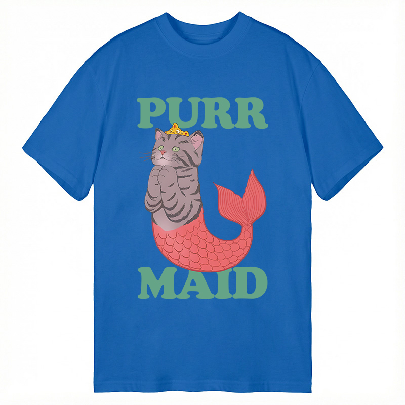 Modecanvas Purr Maid DTG Printing Classic T-Shirt-modecanvas