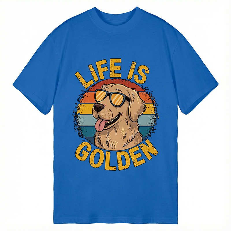 Modecanvas Golden Retriever DTG Printing Classic T-Shirt-modecanvas