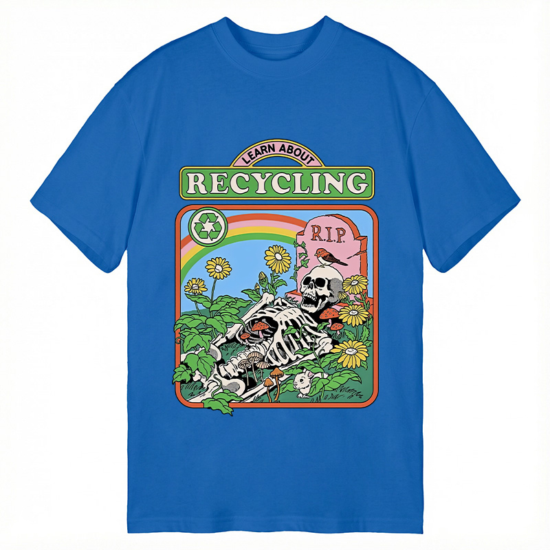 Modecanvas Recycling Life DTG Printing Classic T-Shirt-modecanvas