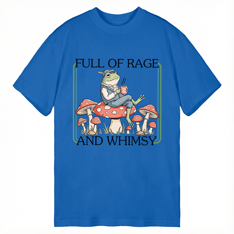 Modecanvas Full Of Rage and Whimsy Frog DTG Printing Classic T-Shirt-modecanvas