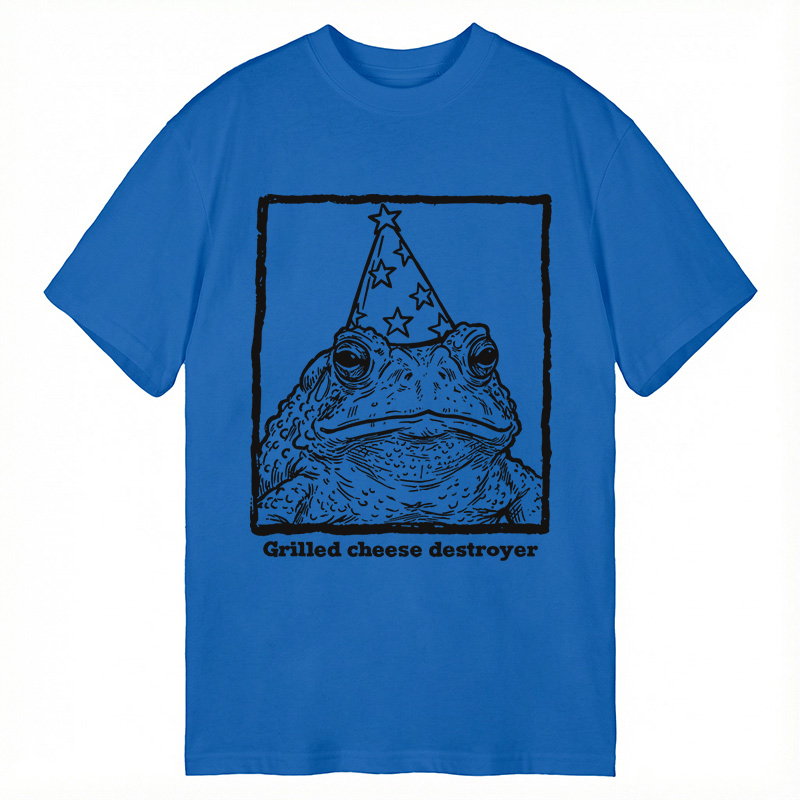 Modecanvas Funny Toad Grilled Cheese DTG Printing Classic T-Shirt-modecanvas