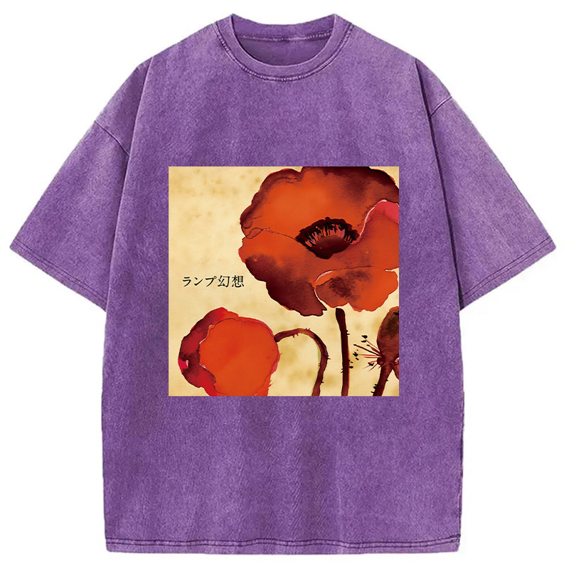 Modecanvas Gensou Lamp Band Washed T-Shirt