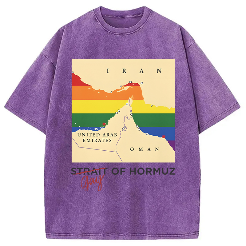Modecanvas Gay of Hormuz DTG Printing Washed T-Shirt