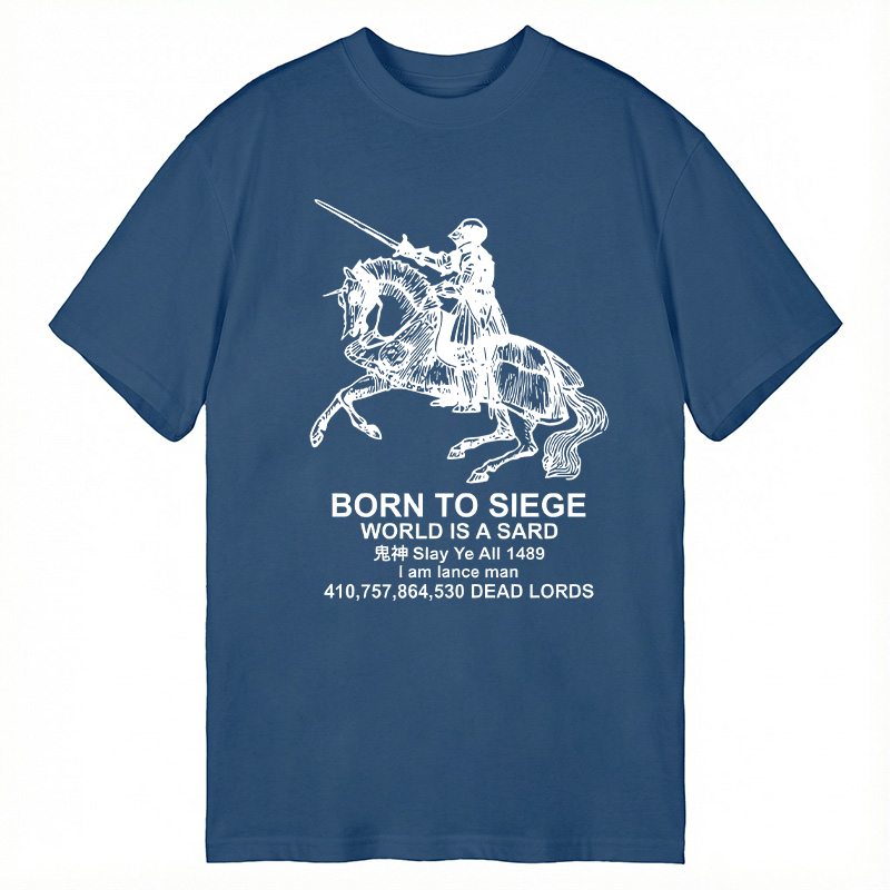 Modecanvas Born to Siege DTG Printing Classic T-Shirt-modecanvas
