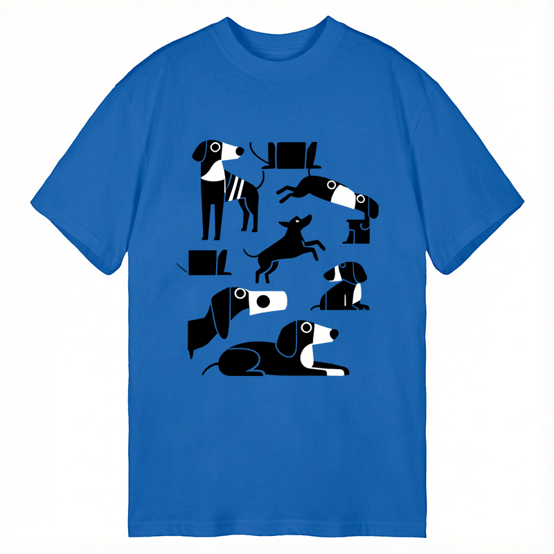 Modecanvas Dachshund Dilemma DTG Printing Classic T-Shirt-modecanvas