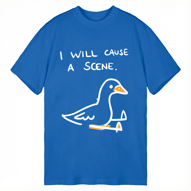 Modecanvas Pigeon Cause Trouble Meme DTG Printing Classic T-Shirt-modecanvas