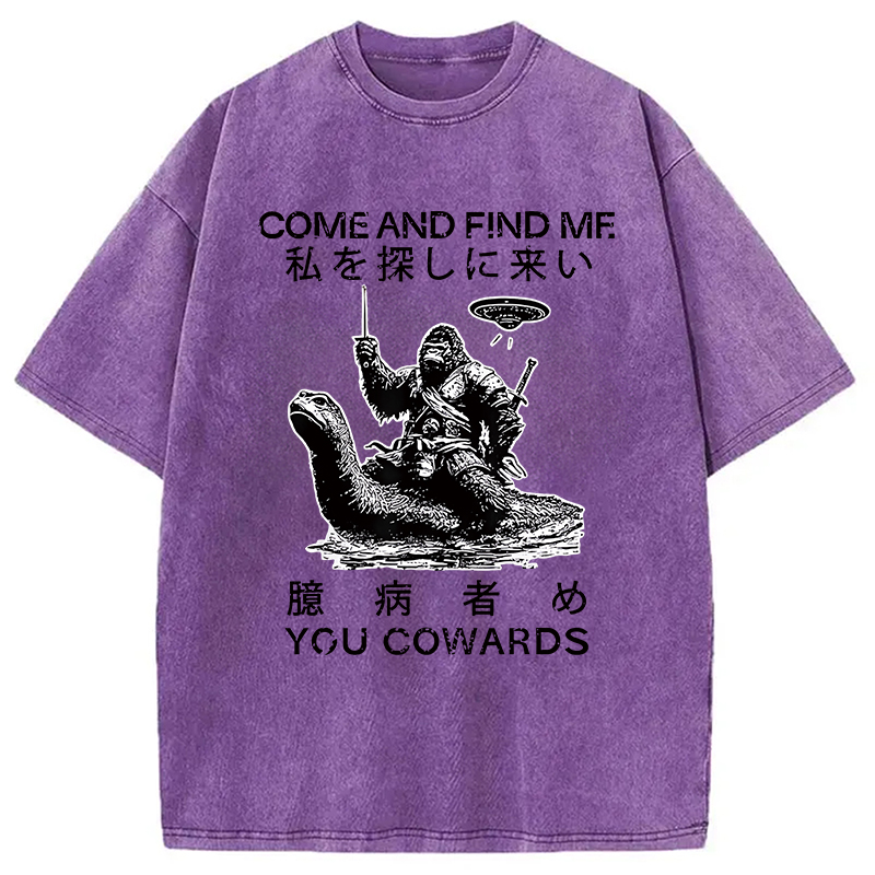 Modecanvas Come and Find Me You Washed T-Shirt