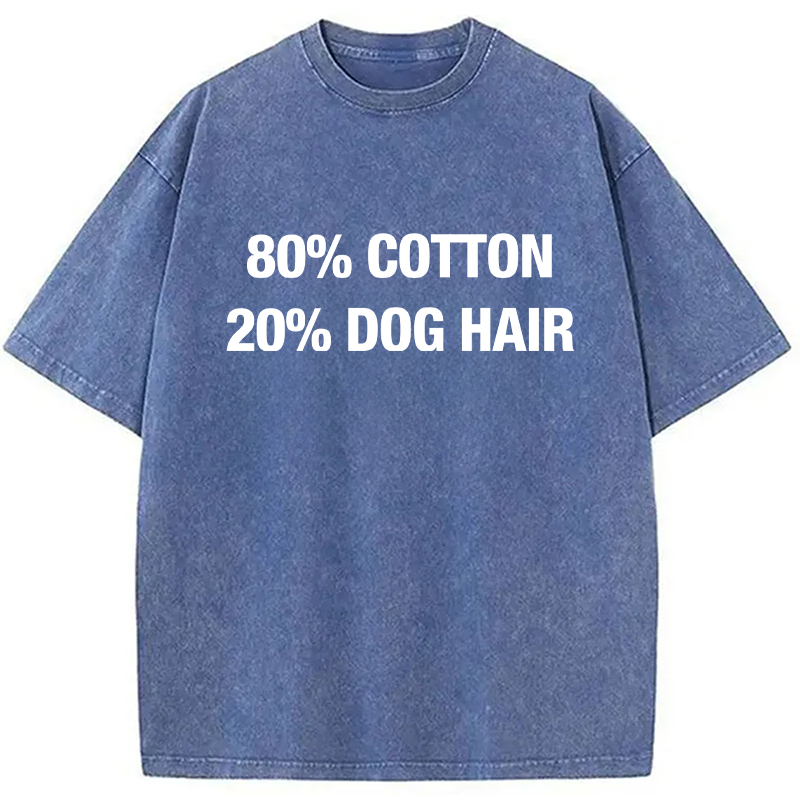 Modecanvas 80 Cotton 20 Dog Hair DTG Printing Washed T-Shirt