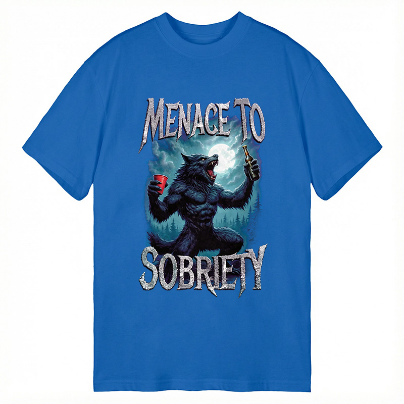 Modecanvas Menace To Sobriety DTG Printing Classic T-Shirt-modecanvas