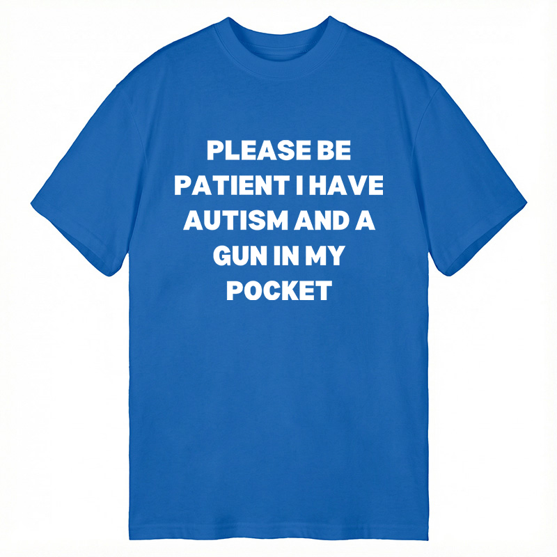 Modecanvas A Gun in My Pocket DTG Printing Classic T-Shirt-modecanvas