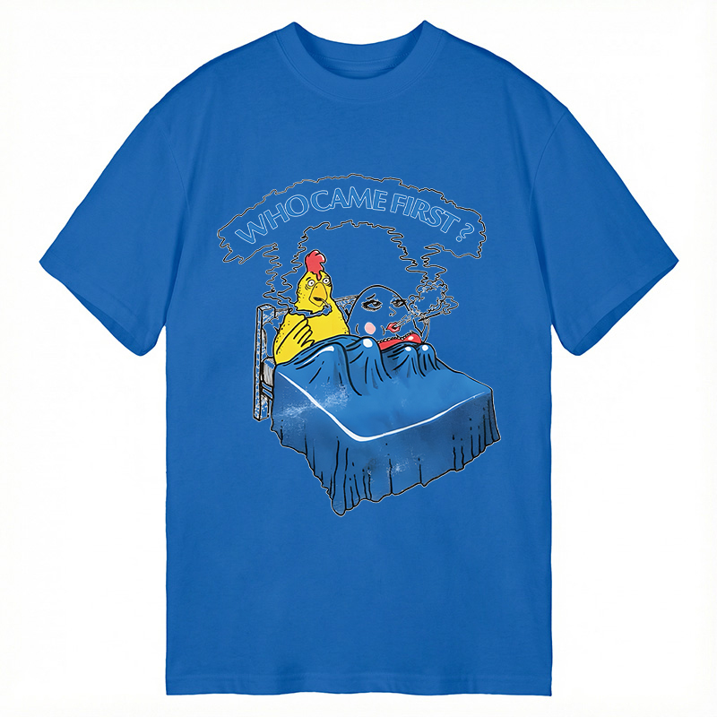 Modecanvas Who Came First DTG Printing Classic T-Shirt-modecanvas