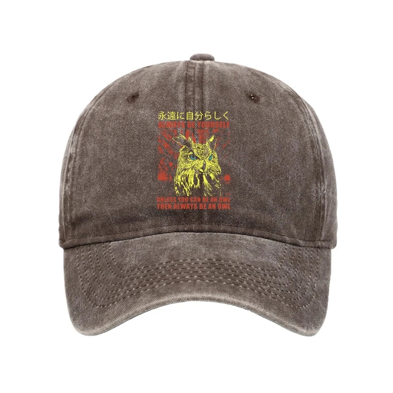 Modecanvas Always Be Yourself Japanese Washed Cap-modecanvas