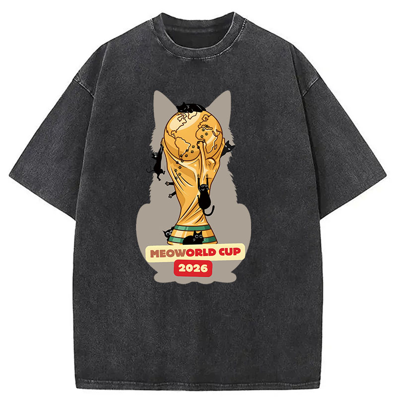 Modecanvas Meoworld Cup 2026 DTG Printing Washed T-Shirt