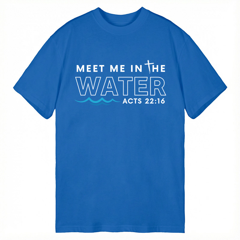 Modecanvas Meet me in the water DTG Printing Classic T-Shirt-modecanvas